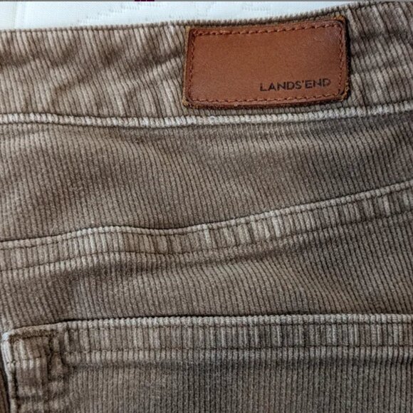 Lands' End Mid Rise Straight Corduroy Pants Brown Size 6 Petite - Picture 6 of 11